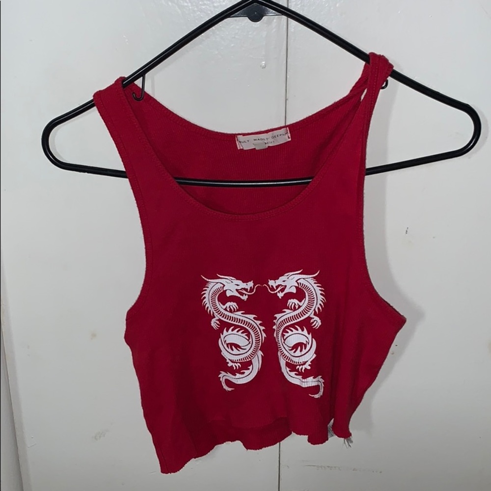 truly madly deeply/urban outfitters cropped shirt